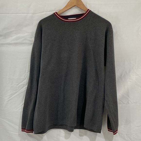 J. Crew Other - J. Crew Charcoal Sweater with Red Trim